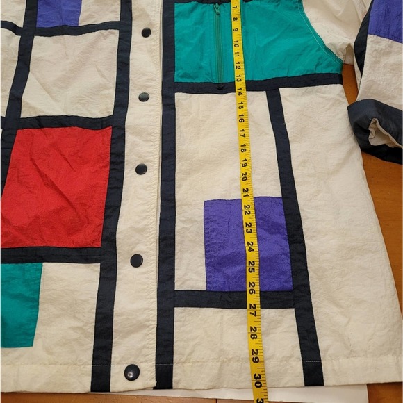 Spencer Douglas Nylon Color Blocked Windbreaker - Picture 8 of 8